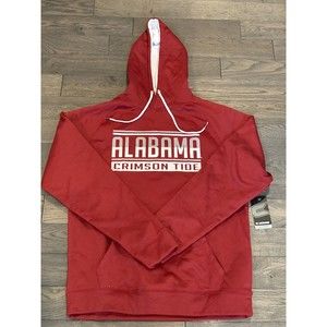 NWT - Alabama Crimson Tide Men's Large Red Crimson Colosseum Pullover Hoodie